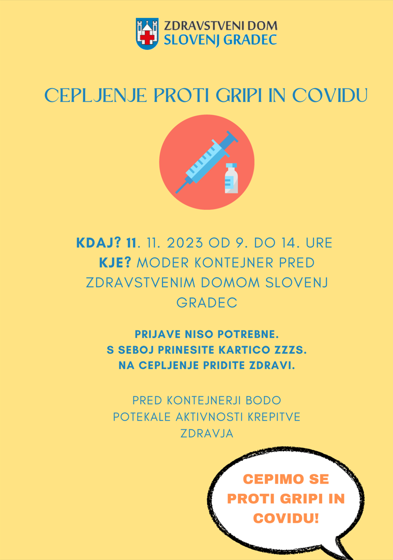 Cepljenje - Slovenj Gradec